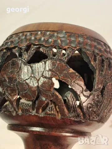 абаносов свещник 23/5, снимка 3 - Декорация за дома - 49341316