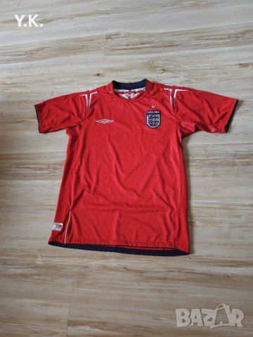 Оригинална мъжка тениска Umbro x England F.C. / Season 04 (Away), снимка 2 - Тениски - 41264209