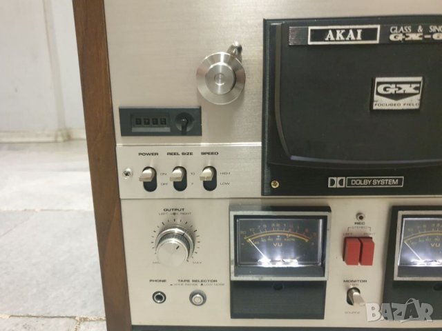 Ролков магнетофон Akai 600DB 9.5 и 19 оборота 4 писти Сменени ремъци и профилактиран. Комплект с ада, снимка 6 - Аудиосистеми - 40058636