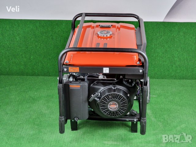 Генератор за ток 6.5kw монофазен с ел. стартер и акумулатор, снимка 6 - Генератори - 39301823