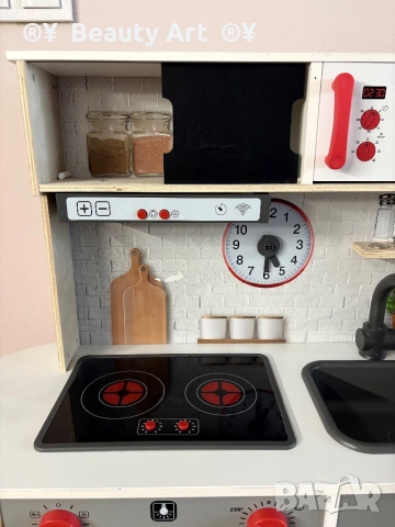 Детска дървена кухня Lidl + аксесоари подарък, снимка 3 - Образователни игри - 53849425