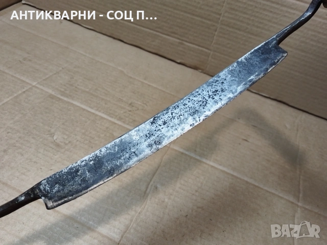 Стар Кован Рукан, Дърводелски Нож За Белене На Дърво / НОМЕР 700., снимка 7 - Антикварни и старинни предмети - 53486459