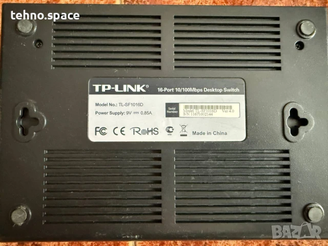 Tp-link TL-SF1016D Ethernet Switch, снимка 3 - Суичове - 51403016