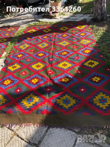  Тетевенски килим и пътека, снимка 3 - Килими - 47463140