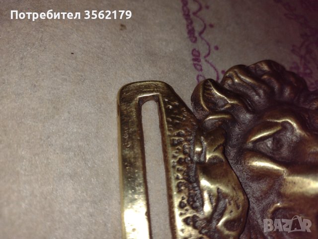 Стара бронзова тока с лъвове, снимка 2 - Антикварни и старинни предмети - 42379355