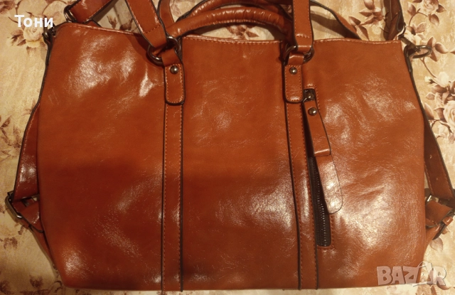 Нова Кожена Дамска Чанта , снимка 2 - Чанти - 52366902
