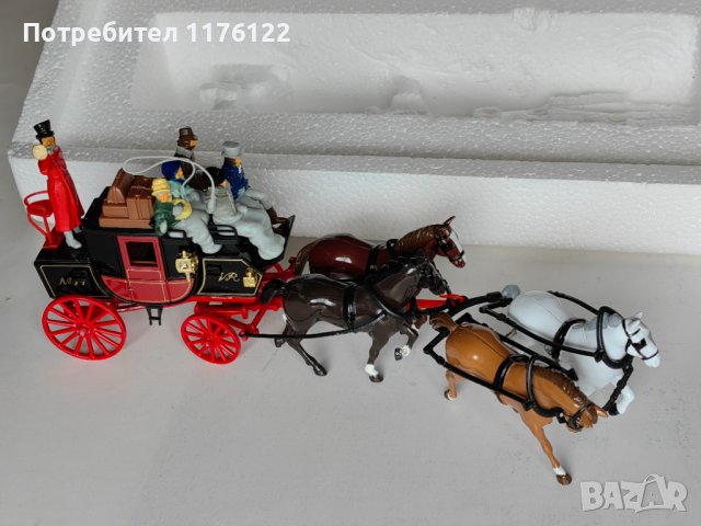 Matchbox MOY YS-39 Passenger Coach & Horses C.1820 Мачбокс Каляска Олдтаймер, 100 лв, снимка 5 - Коли, камиони, мотори, писти - 38940278