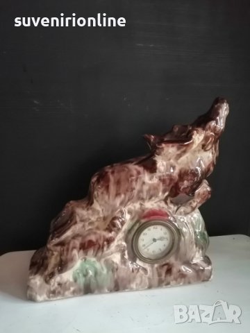 стара керамична статуетка елен, снимка 1