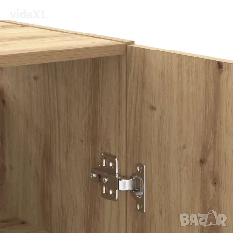 vidaXL Стенни шкафове, дъб артизан, 69,5x34x90 см, снимка 8 - Бюфети - 56148298