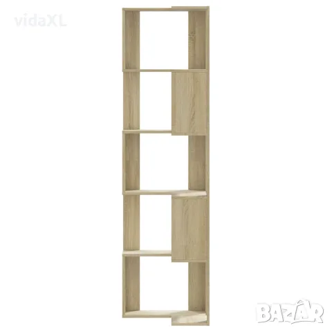 vidaXL Ъглова етажерка 5 рафта сонома дъб 50x50x179 см инженерно дърво, снимка 4 - Етажерки - 56148186