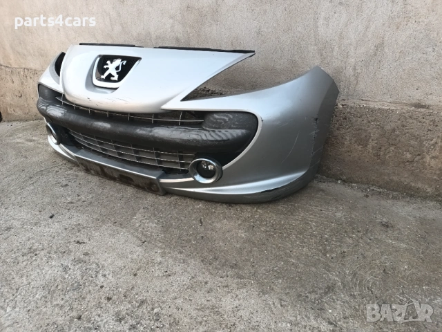 предна броня за пежо 207 06-10 с маска емблема решетка халогени PEUGEOT 207, снимка 3 - Части - 53761159