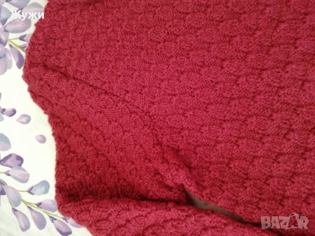 НОВА!! Ръчно плетена дамска жилетка М размер , снимка 3 - Жилетки - 34608647