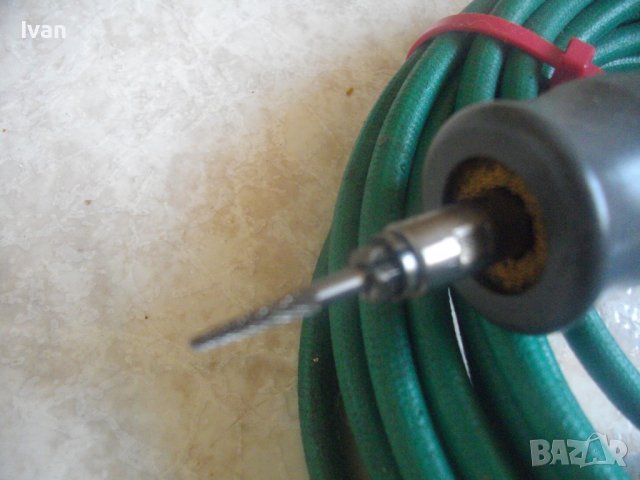 Пневматична Немска Старо Качество-Мини Дрелка-Шлифовалка-С Маркуч и Диамантено Острие-Отлична-6 bar, снимка 14 - Диамантени и режещи инструменти - 41597021