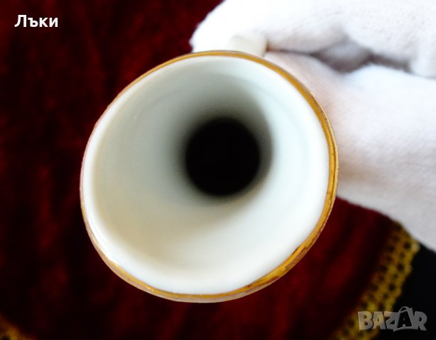 Ваза,кана,баварски порцелан,злато. , снимка 9 - Антикварни и старинни предмети - 34806443