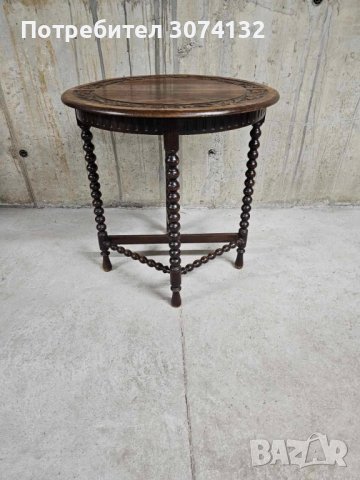 Уникална масичка/конзола с дърворезба, снимка 4 - Маси - 41841866