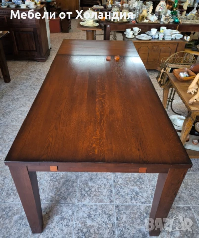 Масивна дъбова разтегателна маса, снимка 11 - Маси - 50999545