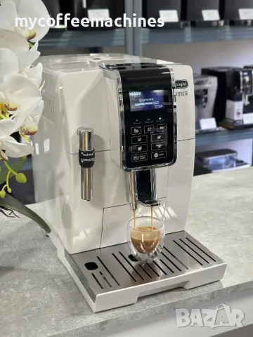 Кафемашина DeLonghi Dinamica ECAM350.35.W, снимка 7 - Кафемашини - 50234055