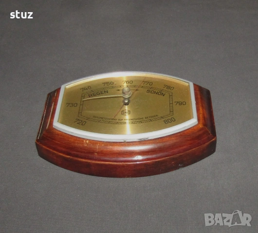 Антикварен немски стенен барометър Sundo, снимка 5 - Други - 53684646