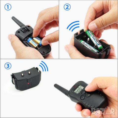 Електронен нашийник за куче / Нашийник за обучение на куче + БАТЕРИИ, снимка 5 - За кучета - 41631358