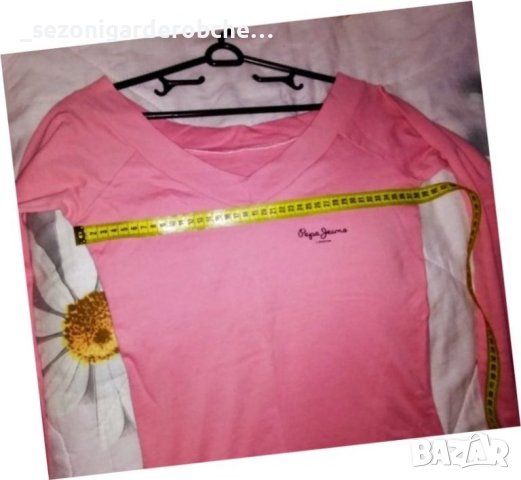 💖👠Дамска чисто нова розова блуза ''PEPE JEANS'' по тялото,страхотно качество!-М,Л,ХЛ💖👠💖, снимка 2 - Блузи с дълъг ръкав и пуловери - 32252632