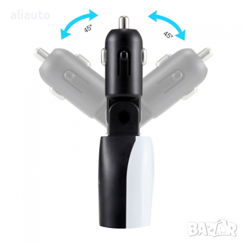 Зарядно за запалка HAWEEL 3.4A двоен USB порт LED дисплей с въртяща се глава, снимка 9 - Аксесоари и консумативи - 36283014