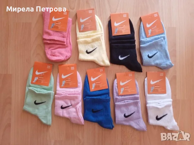Памучни чорапи Nike къс конч универсален размер 37-42