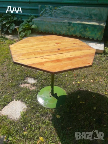 Дървена маса за градина/тераса, снимка 5 - Градински мебели, декорация  - 50730075