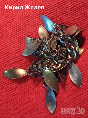 ДВЕ ЗЛАТИСТИ ВЕРИЖКИ ФЛОРАЛНИ АРТ УКРАШЕНИЯ с ЛИСТЕНЦА 47386, снимка 8 - Колиета, медальони, синджири - 47285767