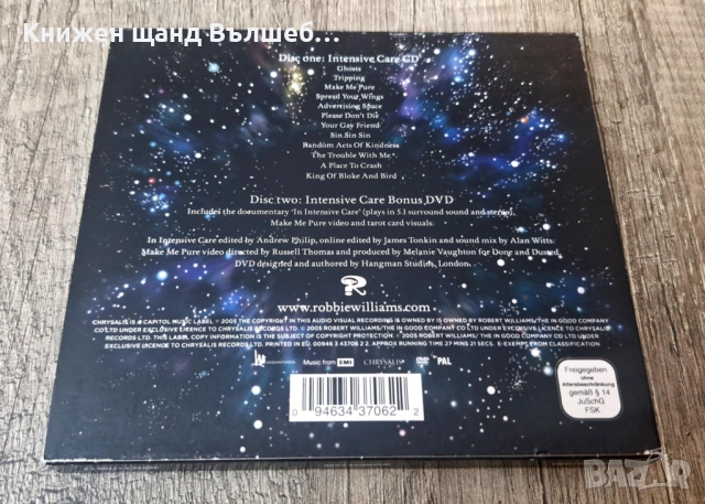 Компакт Дискове - Поп - Рок: Robie Williams - Intensive Care, снимка 2 - CD дискове - 52891968