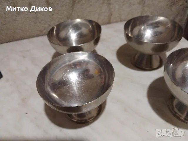 купи за сладолед алпака на хром Силистра, снимка 3 - Прибори за хранене, готвене и сервиране - 56230729