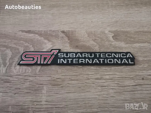 Subaru STI емблема черно с червено, снимка 4 - Аксесоари и консумативи - 50161234