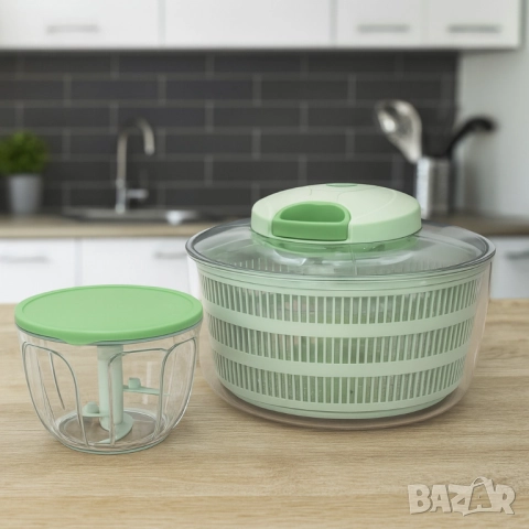 Мултифункционален уред 2в1 Oliver Voltz  – центрофуга и чопър, 4 л купа