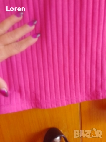 Розова ризка тип блузка, снимка 9 - Блузи с дълъг ръкав и пуловери - 52042244