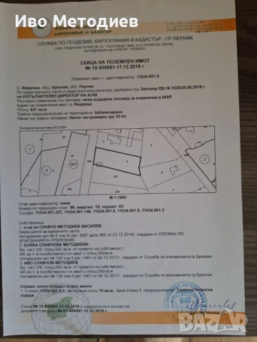 Продава се парцел в село Видрица