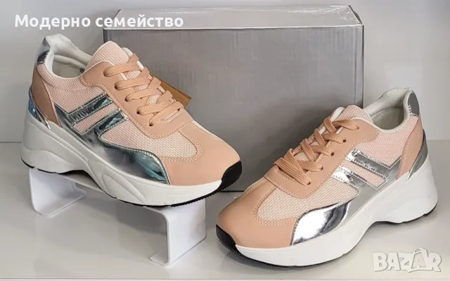 Дамски маратонки с връзки , снимка 3 - Маратонки - 49388298