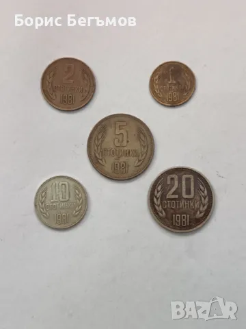 Лот стотинки 1981г