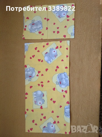 Комплект Долен чаршаф и калъфка за възглавница , снимка 2 - Спално бельо - 53236306