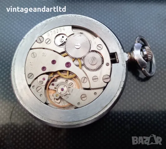 Колекционерски джобен часовник Молния, Мълния за слепи, работи, снимка 4 - Антикварни и старинни предмети - 47410149