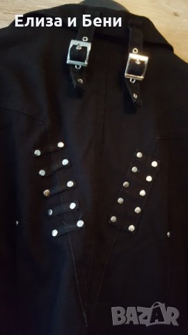 яке Criminal Damage Bondage пънк готик сайбър с катарами куки тип Tripp, снимка 4 - Якета - 35809991