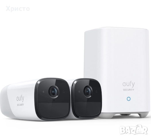 НОВО! Безжична система за видеонаблюдение eufy Cam 2 Pro Security, 2K резолюция, 4MP, IP67, Nightv
