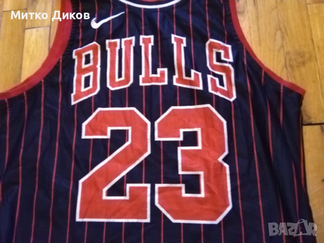 Майкъл Джордан №23 Чикаго Булс НБА баскетболна тениска отлична размер Л и М, снимка 13 - Баскетбол - 46128228