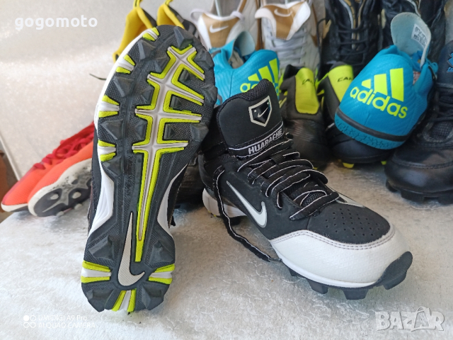 нови  унисекс детски бутонки, бейзбол  NIKE® original AIR HUARACHE, футболни обувки, калеври 30 - 31, снимка 15 - Детски маратонки - 44639537
