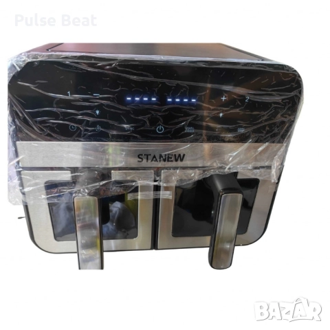 Двоен въздушен фритюрник, STANEW – решението срещу мазното и бавното готвене, снимка 3 - Фритюрници - 52429629