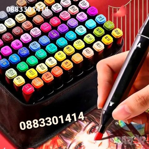 Комплект Двустранни цветни маркери , снимка 9 - Рисуване и оцветяване - 39606791