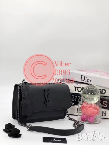 Черна луксозна чанта YSL/SG130x