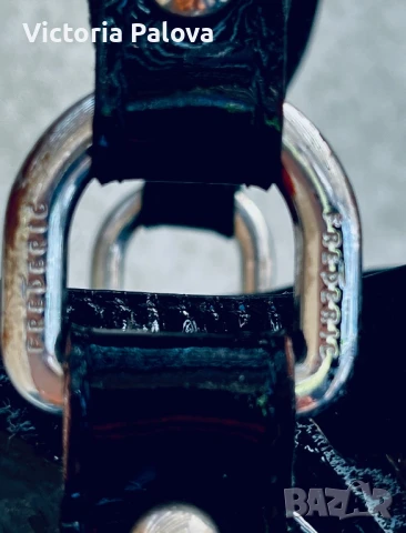 Маркова кожена чанта лак FREDERIC PARIS, снимка 4 - Чанти - 50675539