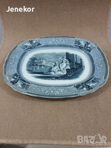 Много старо плато L.G. Edwards., снимка 4 - Антикварни и старинни предмети - 40806815