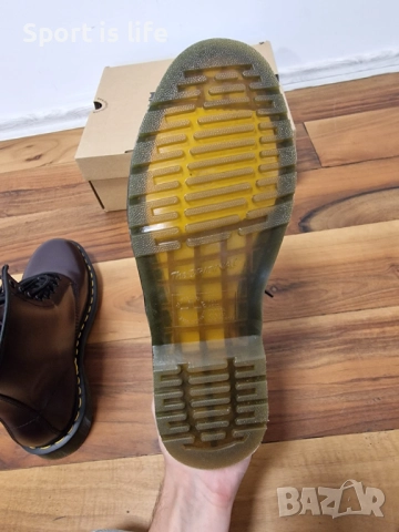 Dr. Martens Кубинки 1460 Burgundy Smooth, 42 EU, снимка 4 - Мъжки боти - 51974352