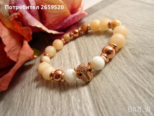 Дамска гривна от естествени камъни, снимка 2 - Гривни - 39566988