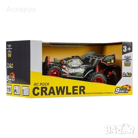 Детска играчка Кола с дистанционно управление Buggy Rock Crawler, черен цвят 1:16 / 2.4GHz, снимка 2 - Електрически играчки - 44292815